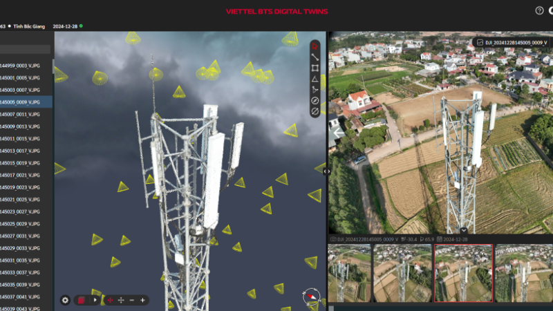 Khi đưa vào áp dụng, hệ thống Viettel BTS Digital Twin có thể giảm đến 50% thời gian và nguồn lực nhân sự cho công tác khảo sát. 