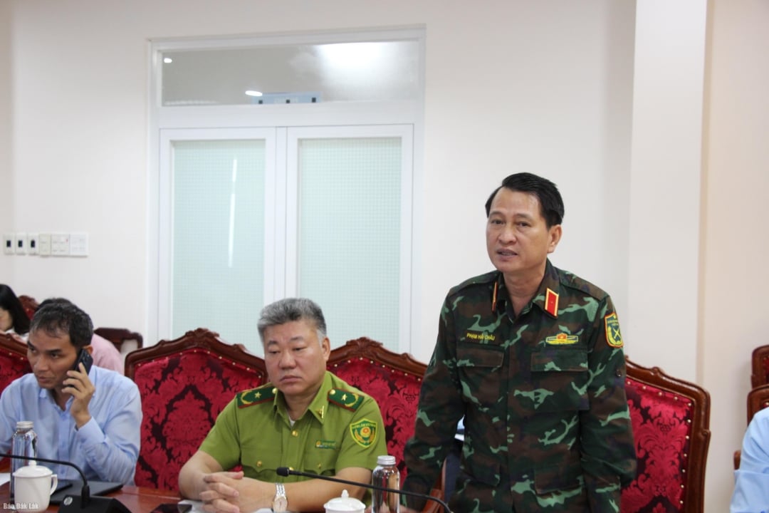 En representant for generalstaben i den vietnamesiske folkehæren talte på møtet.