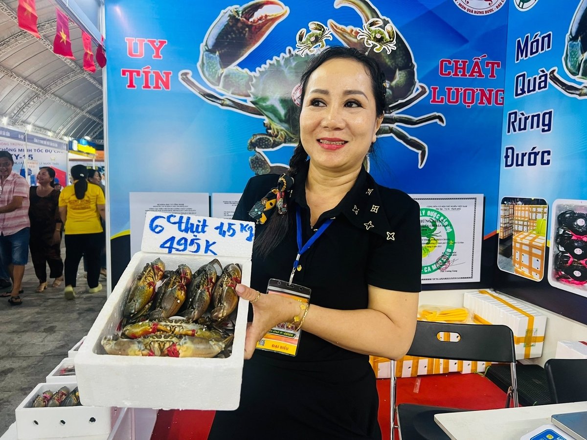 Cua Cà Mau được nhiều chuyên gia, người tiêu dùng đánh giá cao về chất lượng. Ảnh: Trọng Linh.