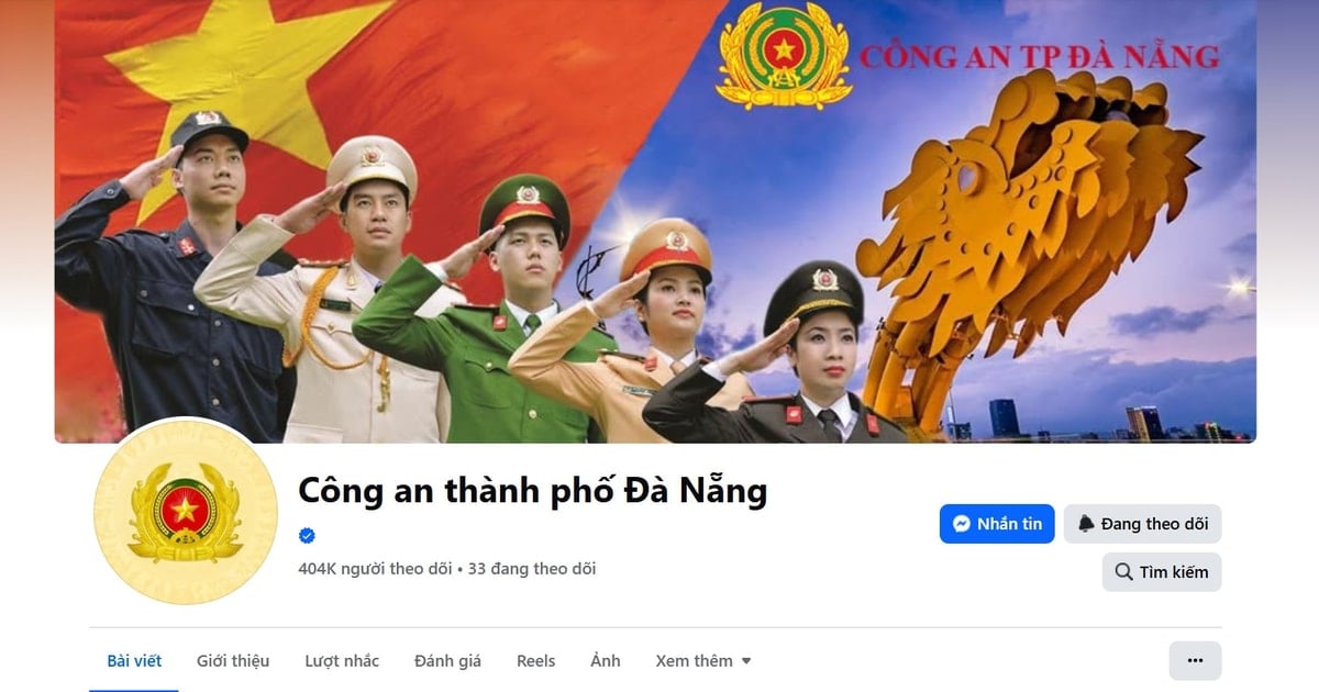 Fanpage "Công an thành phố Đà Nẵng" đạt 400.000 lượt theo dõi