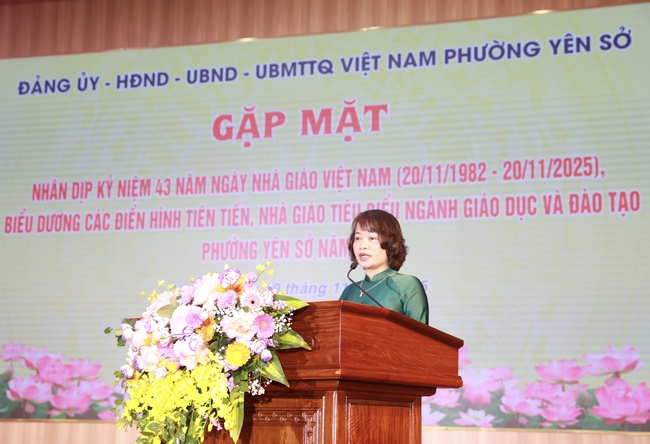 Phường Yên Sở biểu dương các điển hình tiên tiến, nhà giáo tiêu biểu- Ảnh 3.