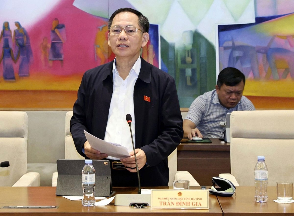 Đại biểu Trần Đình Gia, Đoàn ĐBQH tỉnh Hà Tĩnh. Ảnh: Quốc hội.