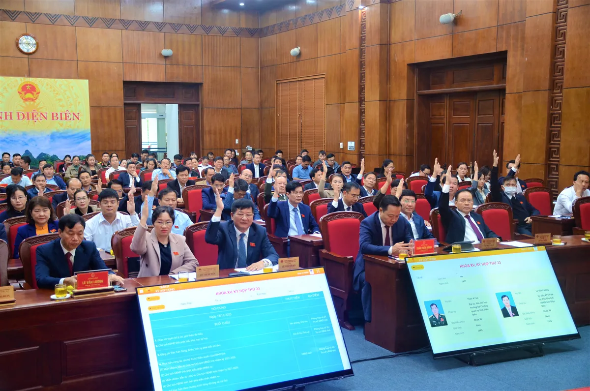 Điện Biên kiện toàn chức danh Chủ tịch Hội đồng nhân dân và Chủ tịch Ủy ban nhân dân tỉnh - Ảnh 1.