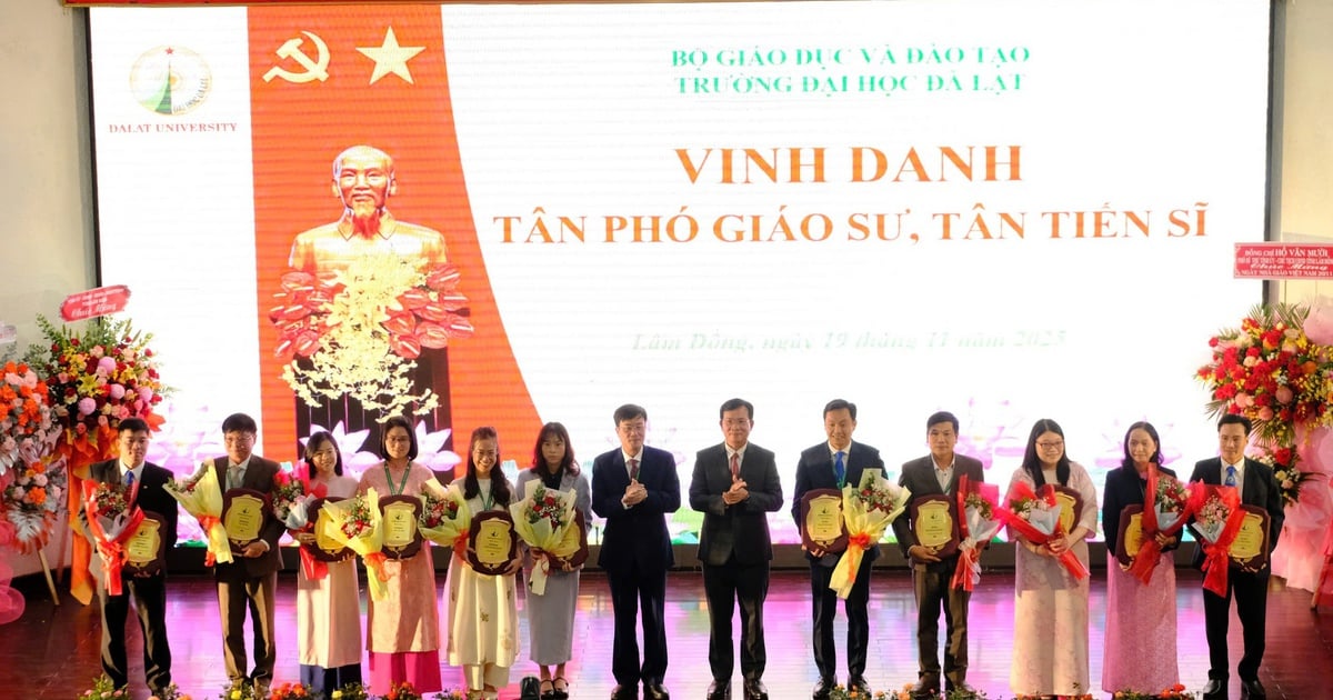 Trường ĐH Đà Lạt có thêm 5 tân phó giáo sư, 6 tân tiến sĩ