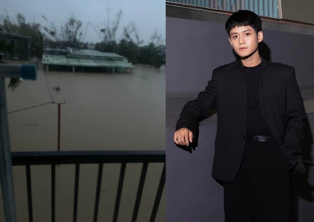 Diễn viên Đình Khang 'Mưa đỏ' cầu cứu vì cha mẹ mắc kẹt trong vùng lũ- Ảnh 1.