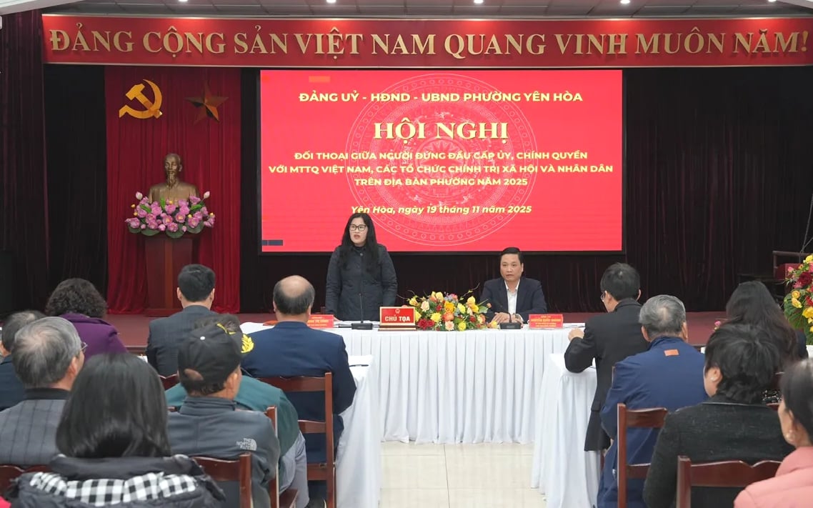 Lãnh đạo phường Yên Hòa tổ chức đối thoại trực tiếp với Nhân dân