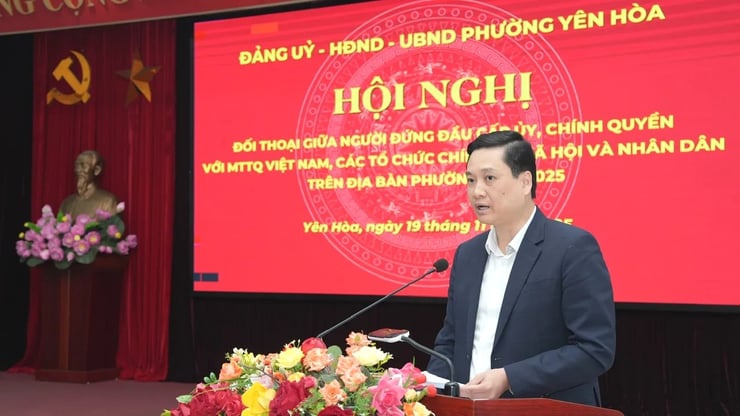 Lãnh đạo phường Yên Hòa đối thoại trực tiếp với Nhân dân- Ảnh 2.