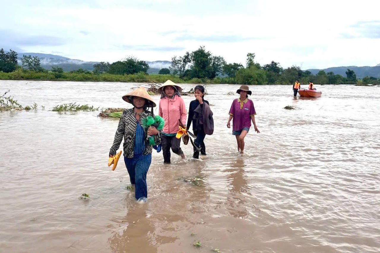 Nhiều khu vực ở Gia Lai bị ngập lụt. (Ảnh: ĐP)