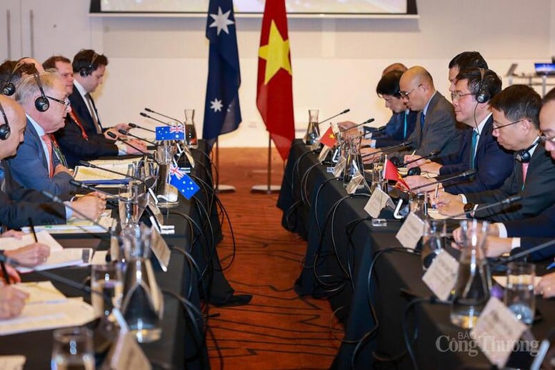 Pernyataan bersama tentang Dialog Menteri Perdagangan Vietnam - Australia - Foto 1. Tuyên bố chung về đối thoại Bộ trưởng Thương mại Việt Nam - Australia- Ảnh 1.