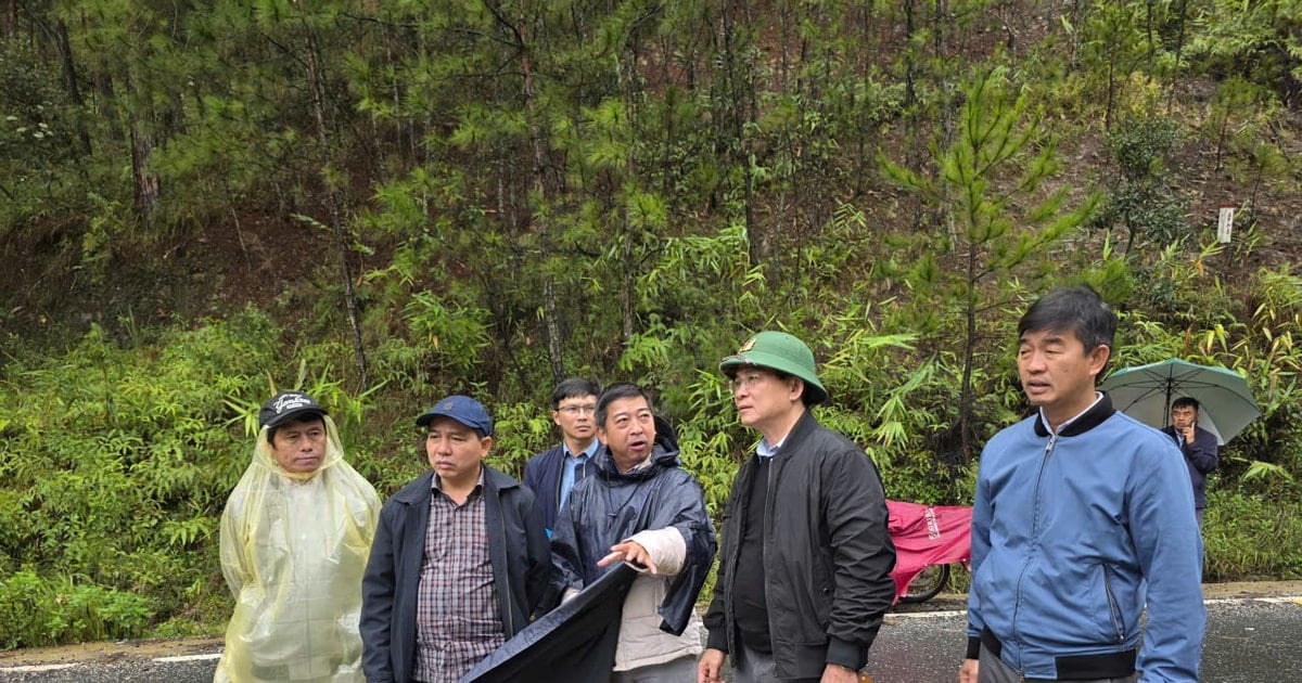 Chủ tịch UBND tỉnh Lâm Đồng Hồ Văn Mười chỉ đạo khẩn trương khắc phục sạt lở đèo Mimosa