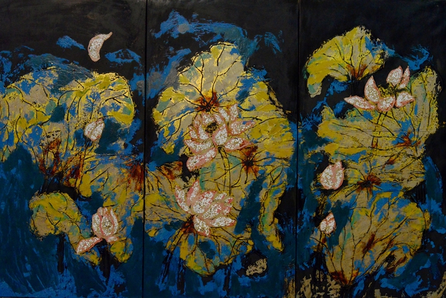 Trần Ngọc Linh, học trò họa sĩ Hồ Hữu Thủ, tìm lối đi riêng cho sơn mài- Ảnh 2.