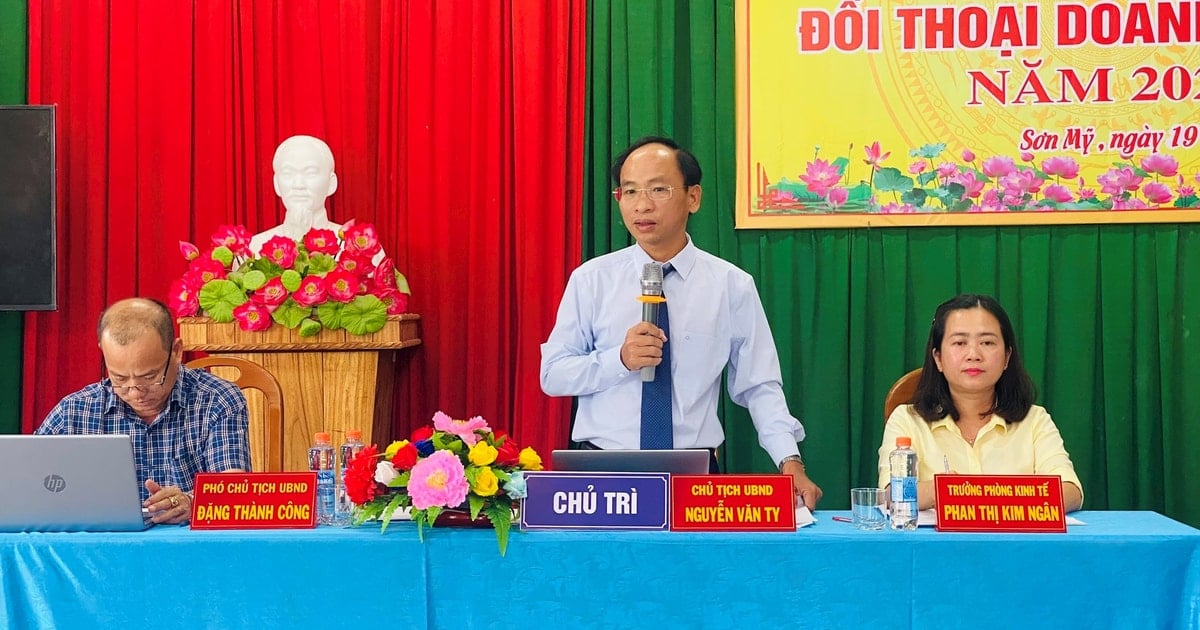 Sơn Mỹ đối thoại với doanh nghiệp, thúc đẩy phát triển kinh tế địa phương