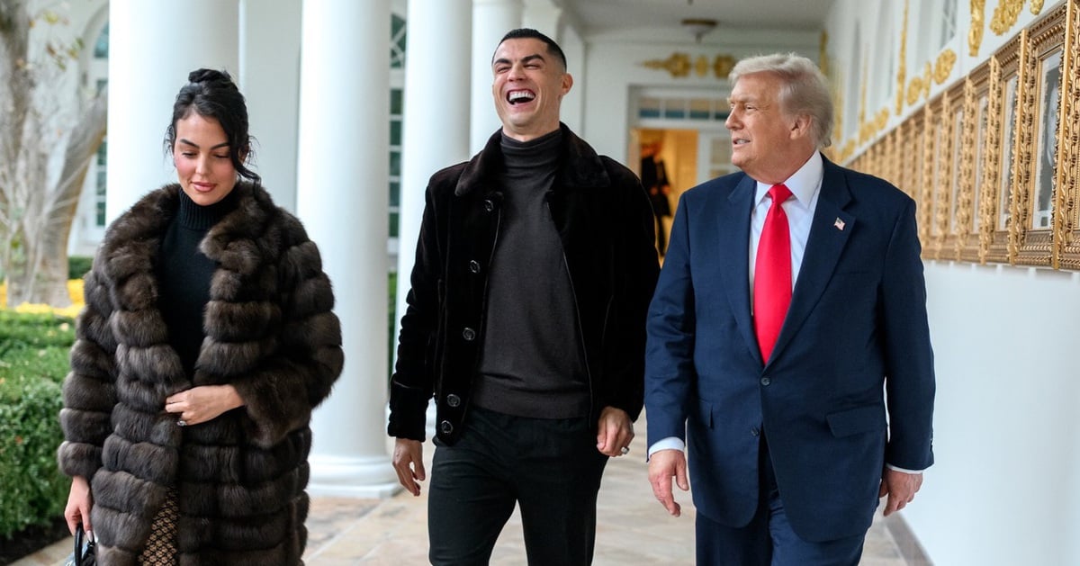 Ronaldo cùng hôn thê thảnh thơi dạo bước với ông Trump