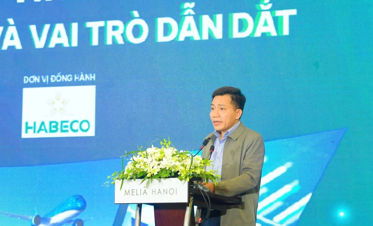 Ông Nguyễn Tất Thái - Phó Vụ trưởng Vụ Dự báo, thống kê - ổn định tiền tệ, tài chính (Ngân hàng Nhà nước Việt Nam) phát biểu 