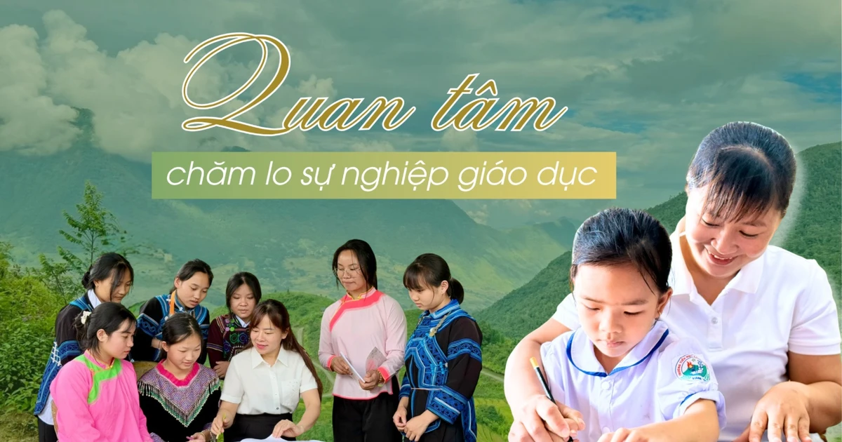 Quan tâm, chăm lo sự nghiệp giáo dục