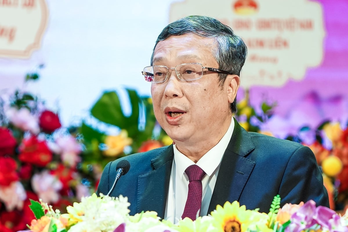 Thứ trưởng Hoàng Trung phát biểu chỉ đạo tại buổi lễ. Ảnh: Bảo Thắng.