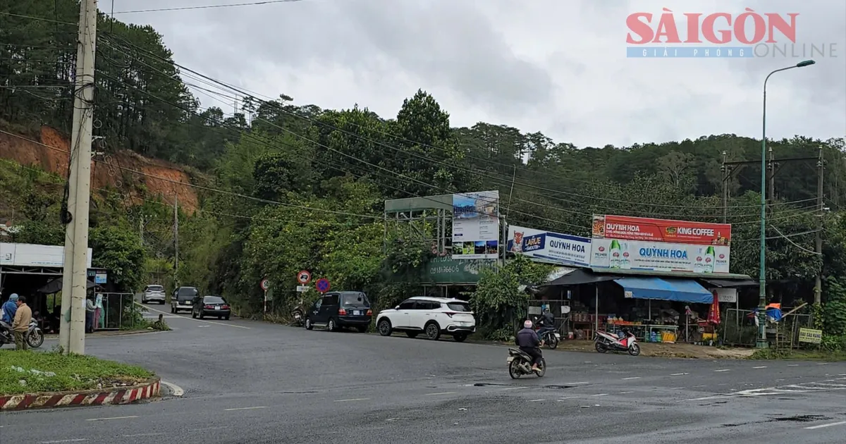 Lâm Đồng: Phân luồng giao thông sau khi đèo Mimosa bị sạt lở