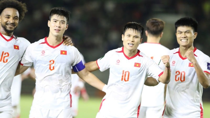 Det vietnamesiske laget vant nettopp en 2-0-seier over det laotiske laget. (Foto: VFF)
