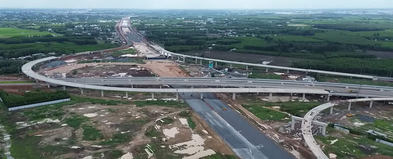 ខិតខំបើកផ្លូវសំខាន់នៃគម្រោងផ្លូវល្បឿនលឿន Bien Hoa - Vung Tau ឆ្នាំ 2025។