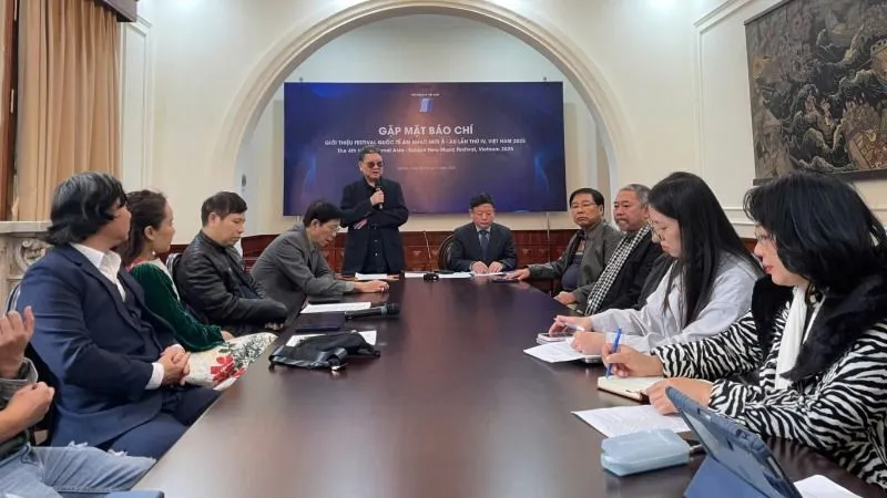 Tisková schůzka k představení Mezinárodního festivalu nové hudby Asie-Evropa 2025