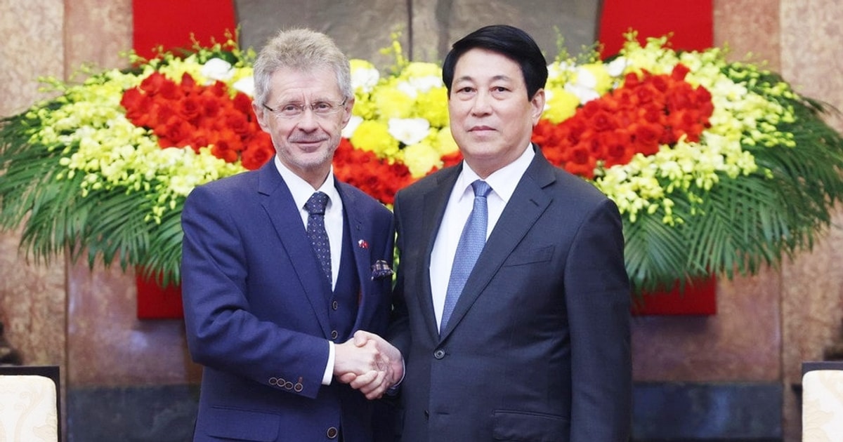 Chủ tịch nước Lương Cường tiếp Chủ tịch Thượng viện Czech