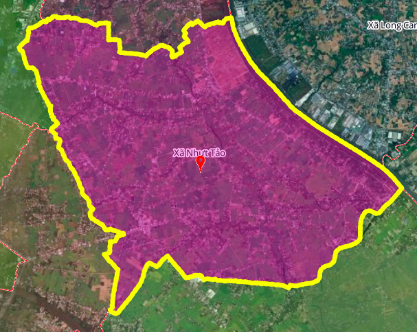 Bản đồ vị trí xã Nhựt Tảo, tỉnh Tây Ninh và các địa phương lân cận