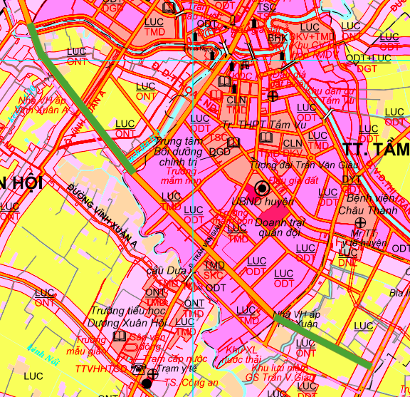 バ・リー運河沿いの道路計画図3