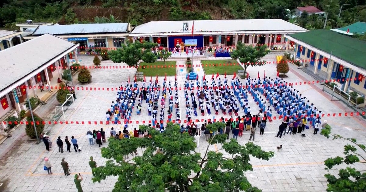 "Trường học hạnh phúc" ở vùng biên