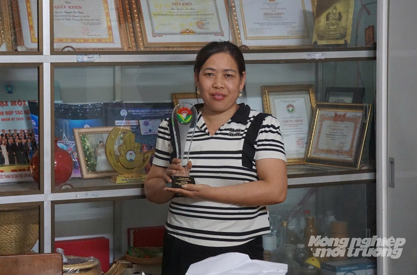 Sản phẩm mây tre đan của HTX Thủ công mỹ nghệ Tân Thọ đã có mặt tại nhiều thị trường trong nước và quốc tế. Ảnh: Quốc Toản.