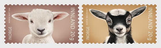 Bưu chính Na Uy phát hành bộ tem về Động vật thuần hóa