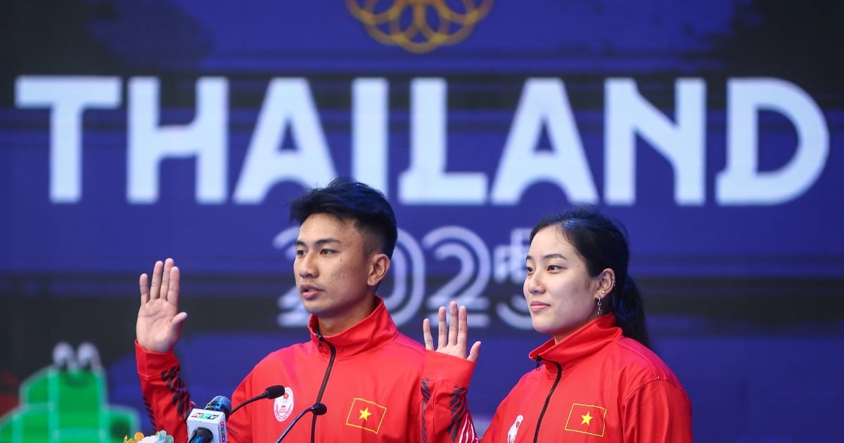 Hàng trăm VĐV hừng hực khí thế lên đường tranh tài SEA Games 33