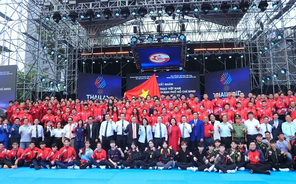 Đoàn Thể thao Việt Nam khu vực phía Nam làm lễ xuất quân tham dự SEA Games 33