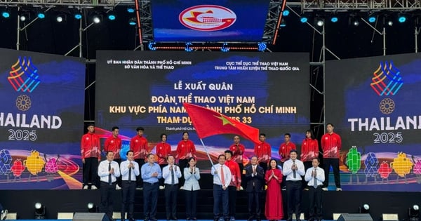 Lễ xuất quân của Đoàn Thể thao Việt Nam khu vực phía Nam dự SEA Games 33