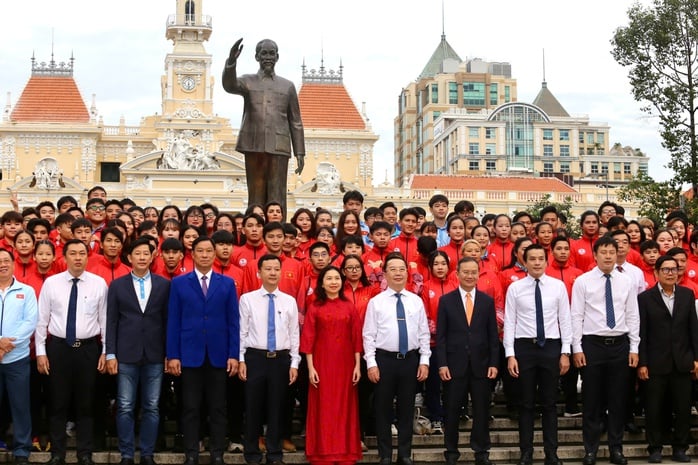 Lễ xuất quân của Đoàn Thể thao Việt Nam khu vực phía Nam dự SEA Games 33 - Ảnh 1.