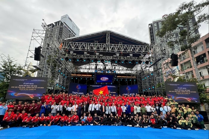 Lễ xuất quân của Đoàn Thể thao Việt Nam khu vực phía Nam dự SEA Games 33 - Ảnh 6.