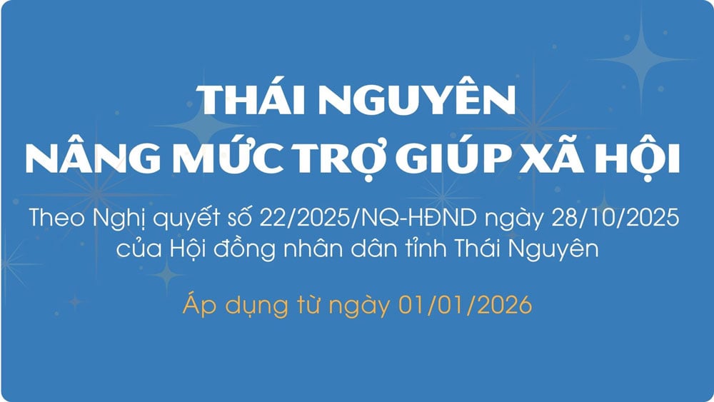 Quy định mức chuẩn trợ giúp xã hội, mức trợ giúp xã hội tại Thái Nguyên