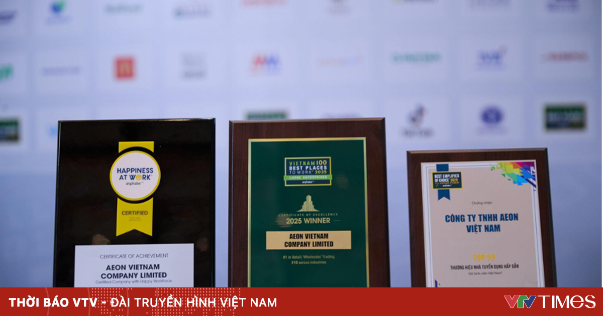 AEON – Nhà bán lẻ đầu tiên vào top 10 Nơi Làm việc Tốt nhất Việt Nam
