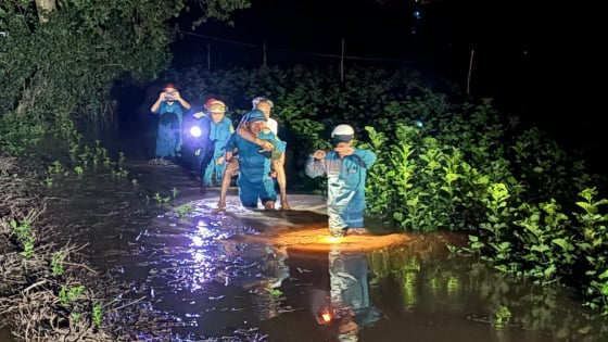 Sơ tán hơn 7.500 người ở xã Cát Tiên do bị ngập