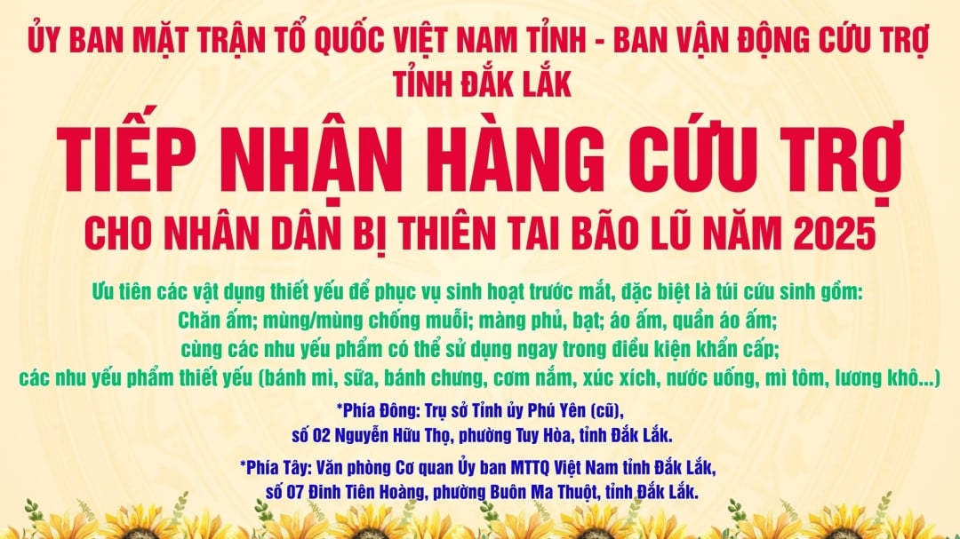 Ủy ban MTTQ Việt Nam tỉnh kêu gọi ủng hộ, hỗ trợ túi cứu sinh cho đồng bào vùng lũ