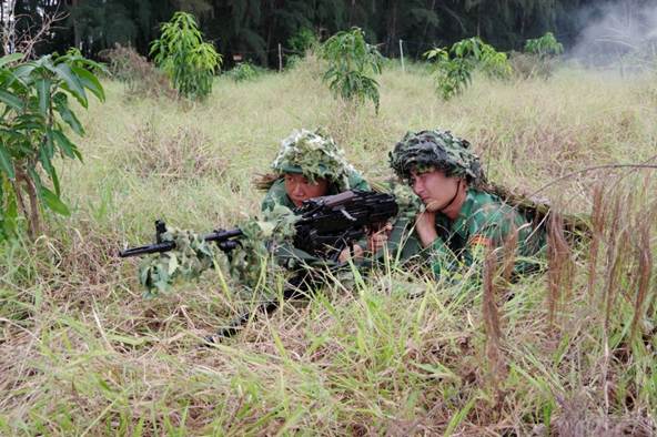 BỘ ĐỘI BIÊN PHÒNG VĨNH LONG Diễn tập Chỉ huy - Tham mưu 1 bên 2 cấp trên bản đồ và ngoài thực địa