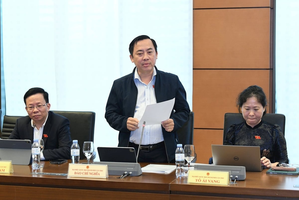 ĐBQH Đào Chí Nghĩa (Cần Thơ) phát biểu. Ảnh: Lâm Hiển.