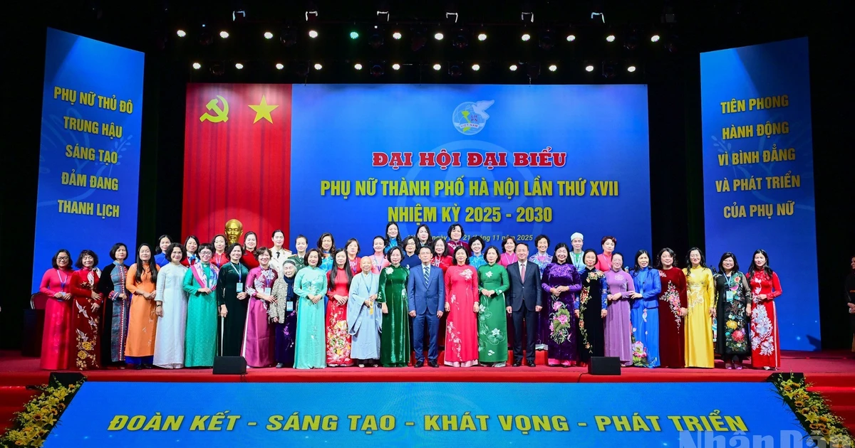 [Ảnh] Đại hội đại biểu Phụ nữ thành phố Hà Nội lần thứ XVII
