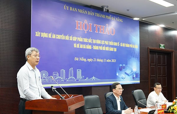 Phó Chủ tịch UBND TP Đà Nẵng Hồ Quang Bửu phát biểu tại hội thảo.