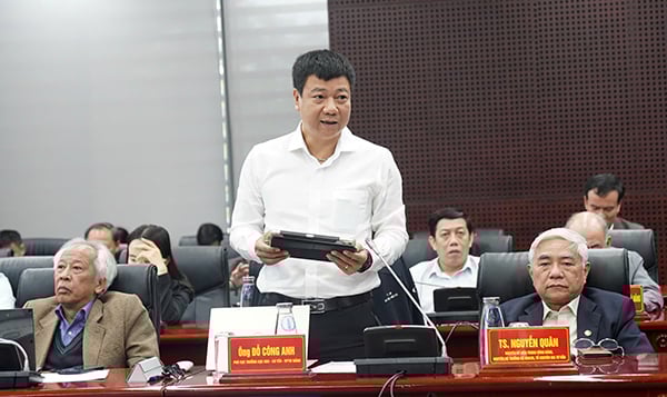 Các đại biểu đóng góp ý kiến tại hội thảo.