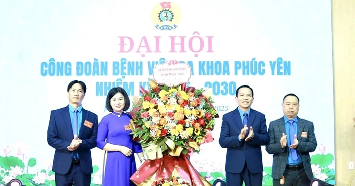 Đại hội Công đoàn Bệnh viện Đa khoa Phúc Yên nhiệm kỳ 2025 - 2030