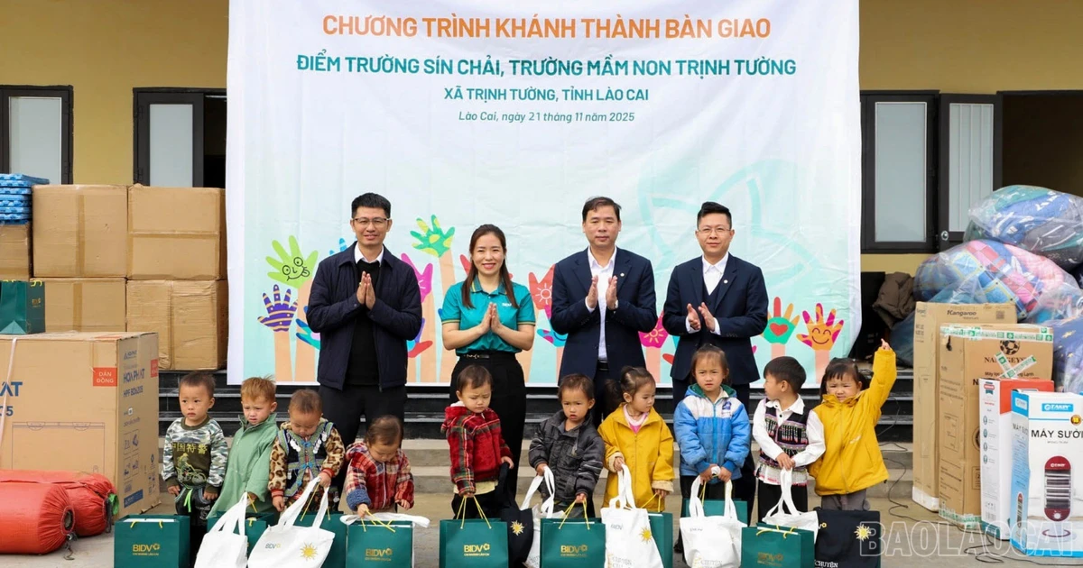 BIDV khánh thành Điểm trường Sín Chải - Trường Mầm non xã Trịnh Tường