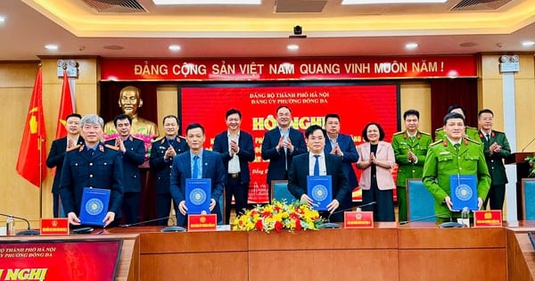 Phường Đống Đa ký kết phối hợp, nâng cao kỷ cương, xây dựng Đảng bộ trong sạch, vững mạnh