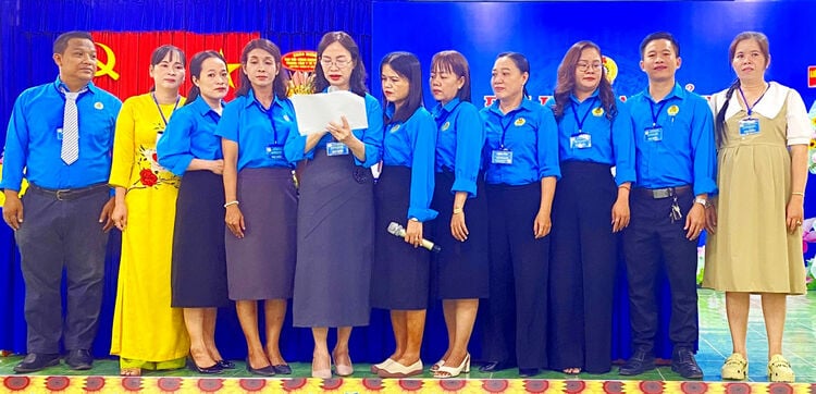 Trung tâm Y tế Tri Tôn tổ chức Đại hội đại biểu Công đoàn cơ sở nhiệm kỳ 2025 - 2030