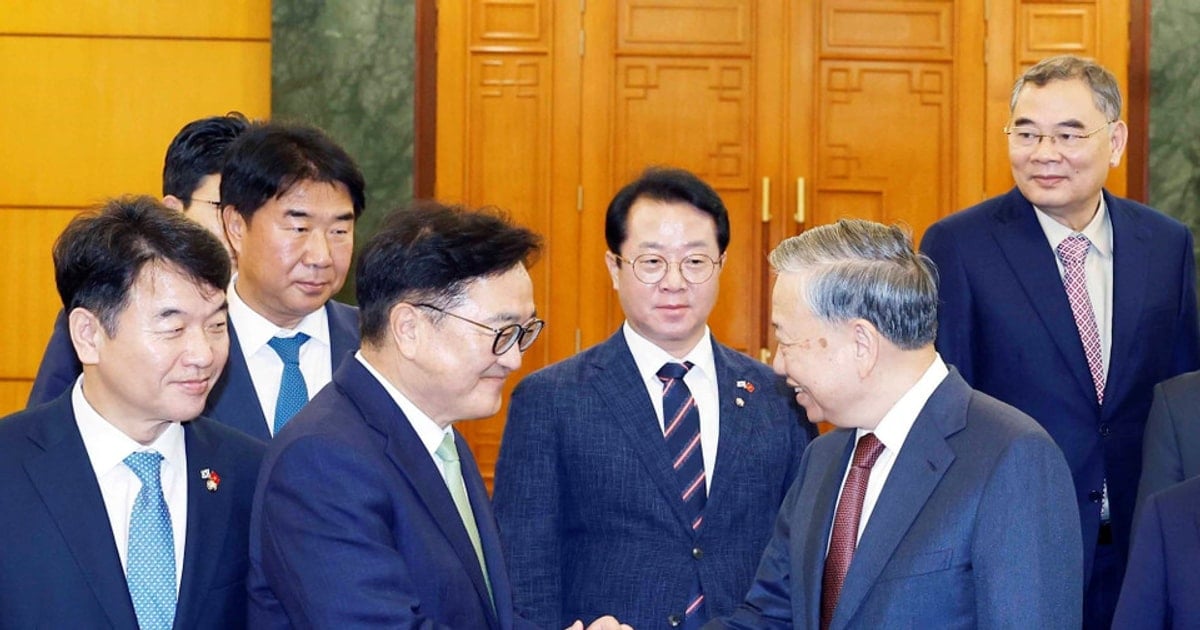 Tổng Bí thư Tô Lâm tiếp Chủ tịch Quốc hội Hàn Quốc