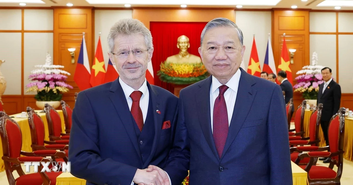 Tổng Bí thư Tô Lâm tiếp Chủ tịch Thượng viện Quốc hội Cộng hòa Séc